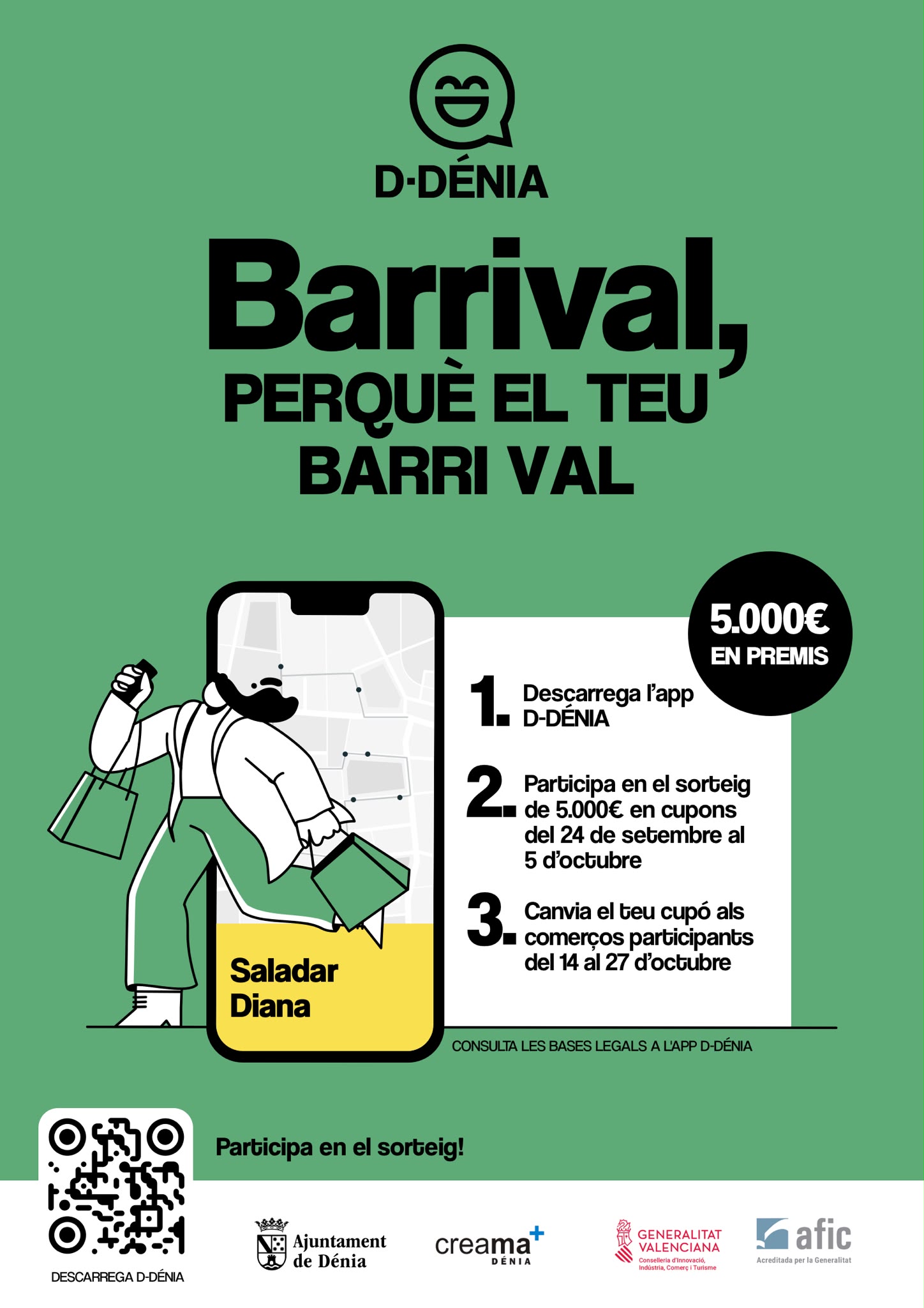  Barrival vuelve a Dénia: nueva edición en Saladar y Diana con 5.000 euros en cupones para comprar en el comercio local 