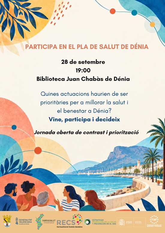Dénia avanza en la elaboración del Plan de Salud con una nueva jornada participativa abierta...
