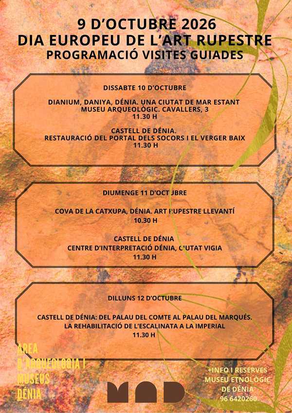  El área de Arqueología y Museos organiza cinco visitas guiadas gratuitas para el puente de octubre 