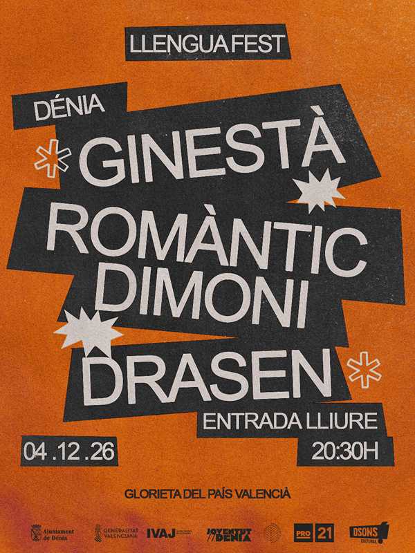 Dénia presenta el cartell d'una nova edició del LlenguaFest, el festival de música en va...