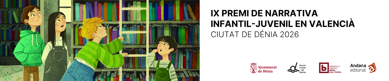 Bases IX Premi de narrativa infantil-juvenil en valencià Ciutat de Dénia 2026